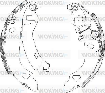 Woking Z4302.00 - Mâchoire de frein cwaw.fr