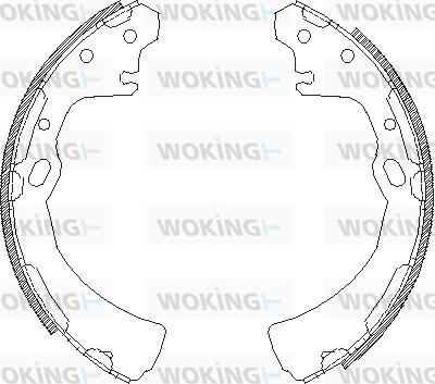 Woking Z4384.00 - Mâchoire de frein cwaw.fr