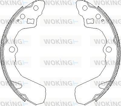 Woking Z4386.00 - Mâchoire de frein cwaw.fr