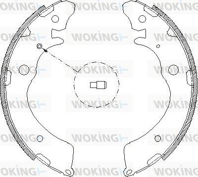 Woking Z4383.00 - Mâchoire de frein cwaw.fr