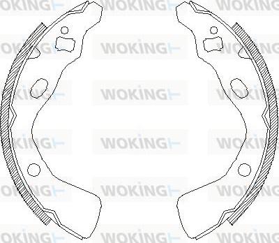 Woking Z4382.00 - Mâchoire de frein cwaw.fr