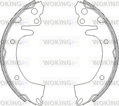 Woking Z4325.00 - Mâchoire de frein cwaw.fr