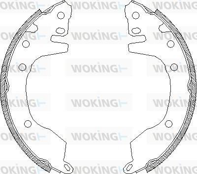 Woking Z4376.00 - Mâchoire de frein cwaw.fr