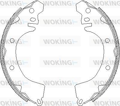 Woking Z4370.00 - Mâchoire de frein cwaw.fr