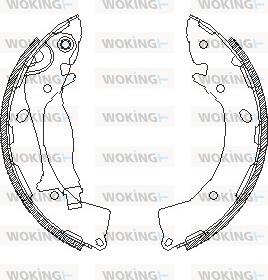 Woking Z4248.01 - Mâchoire de frein cwaw.fr