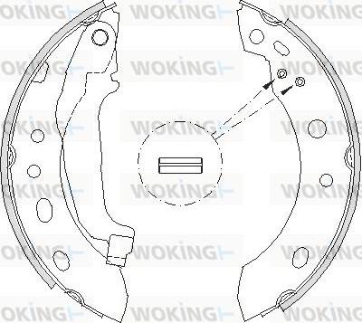 Woking Z4204.00 - Mâchoire de frein cwaw.fr