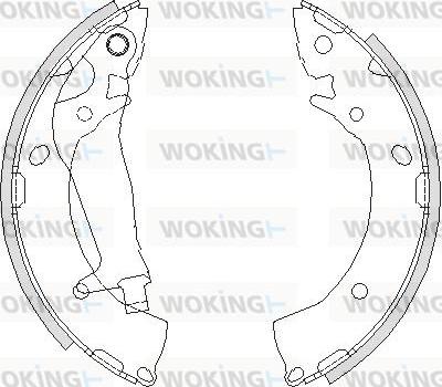 Woking Z4203.00 - Mâchoire de frein cwaw.fr