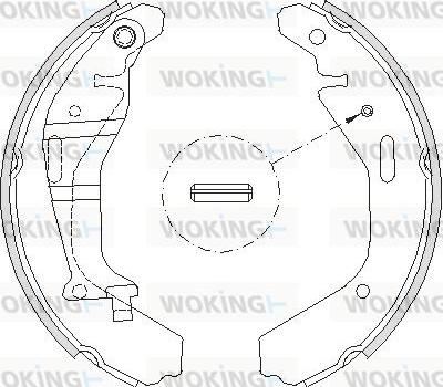 Woking Z4202.00 - Mâchoire de frein cwaw.fr