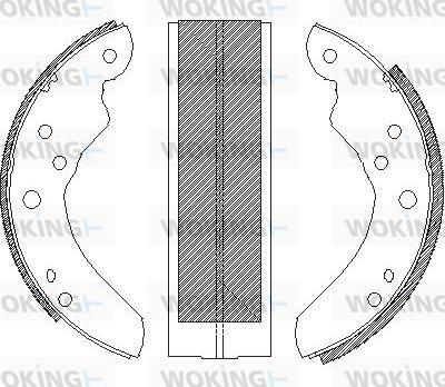 Woking Z4214.00 - Mâchoire de frein cwaw.fr