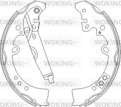 Woking Z4218.01 - Mâchoire de frein cwaw.fr