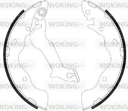 Woking Z4287.00 - Mâchoire de frein cwaw.fr