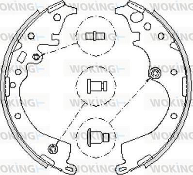 Woking Z4239.00 - Mâchoire de frein cwaw.fr