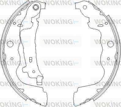 Woking Z4237.00 - Mâchoire de frein cwaw.fr