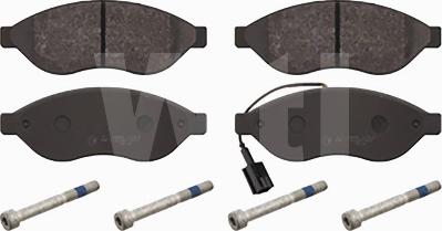 Wti Automotive K851050 - Kit de plaquettes de frein, frein à disque cwaw.fr