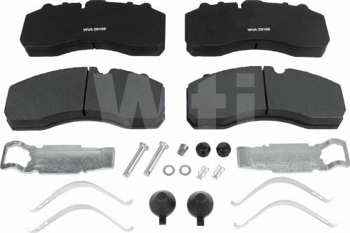 Wti Automotive K851080 - Kit de plaquettes de frein, frein à disque cwaw.fr