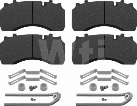 Wti Automotive K714588 - Kit de plaquettes de frein, frein à disque cwaw.fr