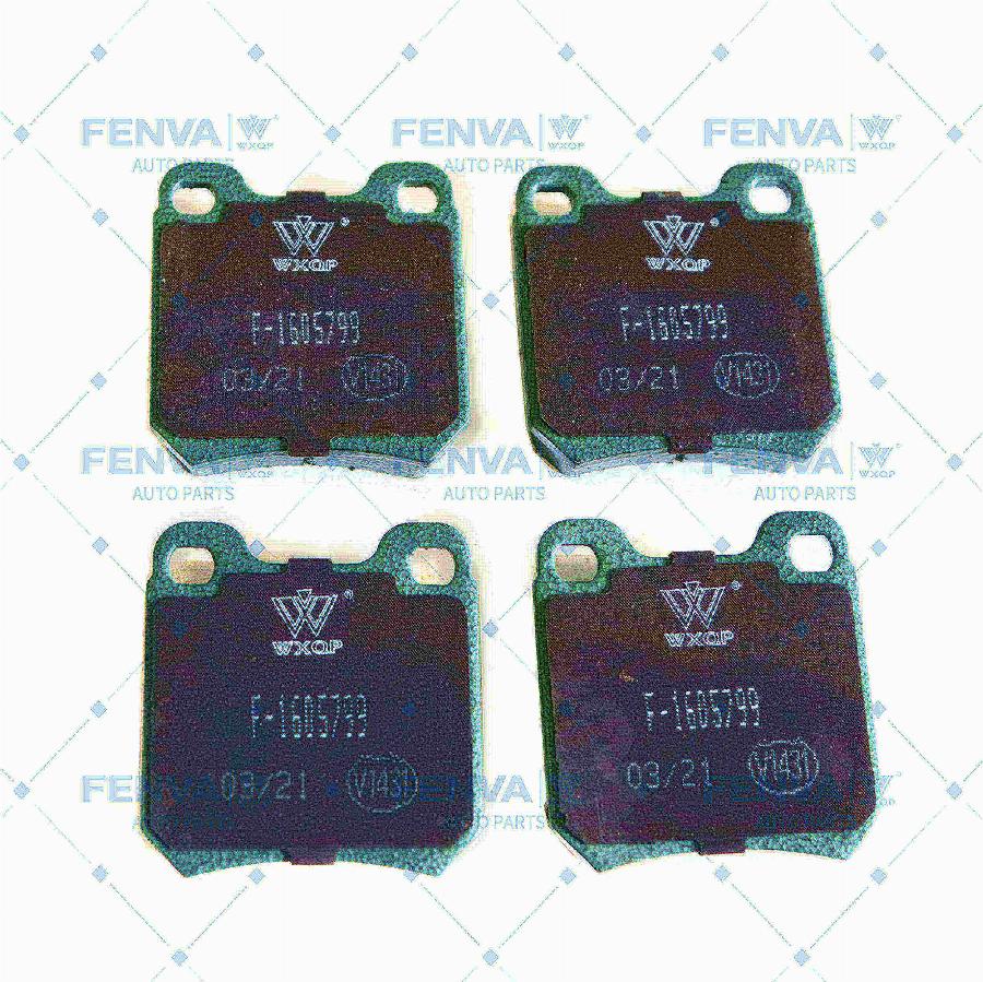 WXQP 540051 - Kit de plaquettes de frein, frein à disque cwaw.fr