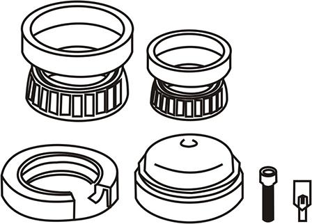 WXQP 160909 - Kit de roulements de roue cwaw.fr