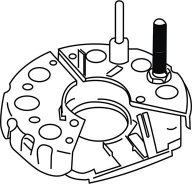 WXQP 350455 - Pont de diodes, alternateur cwaw.fr