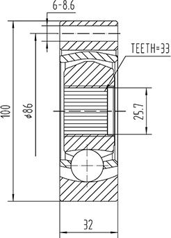 WXQP 363727 - Jeu de joints, arbre de transmission cwaw.fr