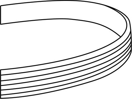 WXQP 311139 - Courroie trapézoïdale à nervures cwaw.fr