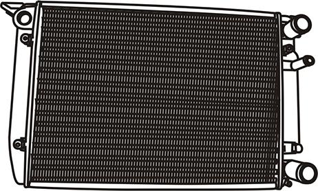 WXQP 321079 - Radiateur, refroidissement du moteur cwaw.fr