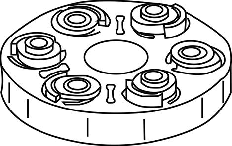 WXQP 280051 - Amortisseur de vibrations, arbre de cardan cwaw.fr