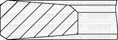 Yenmak 91-09053-000 - Jeu de segments de pistons cwaw.fr