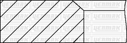 Yenmak 91-09397-000 - Jeu de segments de pistons cwaw.fr