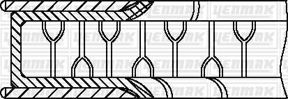 Yenmak 91-09616-000 - Jeu de segments de pistons cwaw.fr