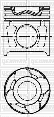 Yenmak 31-04663-000 - Piston cwaw.fr