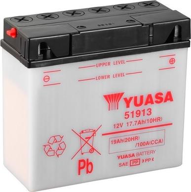 Yuasa 51913 - Batterie de démarrage cwaw.fr