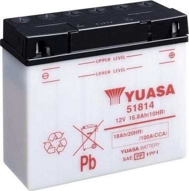 Yuasa 51814 - Batterie de démarrage cwaw.fr