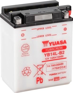 Yuasa YB14L-B2 - Batterie de démarrage cwaw.fr