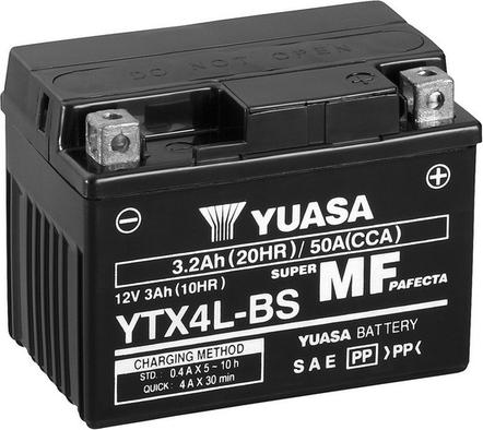 Yuasa YTX4L-BS - Batterie de démarrage cwaw.fr