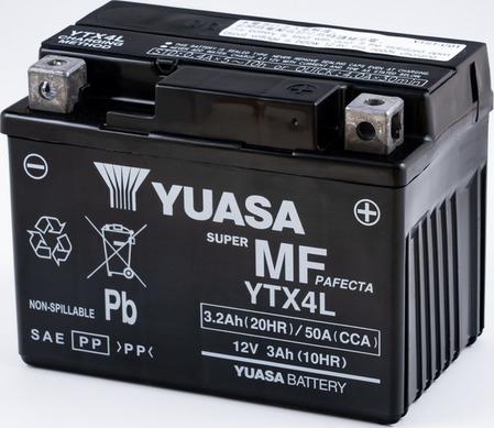 Yuasa YTX4L - Batterie de démarrage cwaw.fr