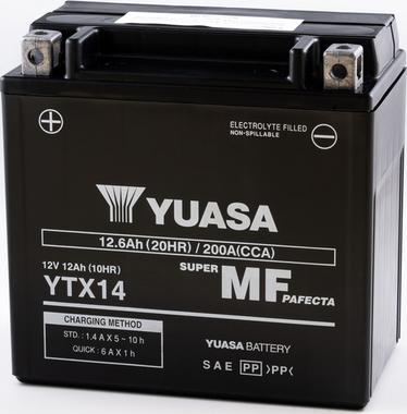 Yuasa YTX14 - Batterie de démarrage cwaw.fr