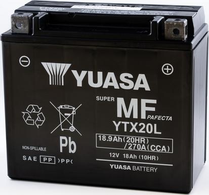 Yuasa YTX20L - Batterie de démarrage cwaw.fr