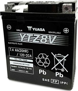 Yuasa YTZ8V - Batterie de démarrage cwaw.fr