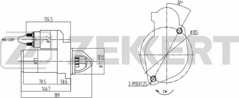 Zekkert AN-1010 - Démarreur cwaw.fr