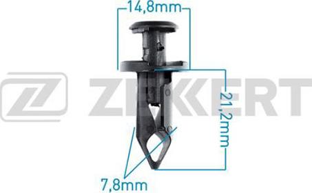 Zekkert BE-1619 - Clip, enjoliveur cwaw.fr