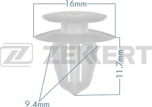 Zekkert BE-1183 - Clip, enjoliveur cwaw.fr