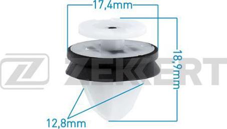 Zekkert BE-2074 - Clip, enjoliveur cwaw.fr