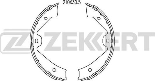 Zekkert BK-4087 - Jeu de mâchoires de frein cwaw.fr