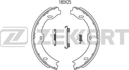 Zekkert BK-4303 - Jeu de mâchoires de frein cwaw.fr