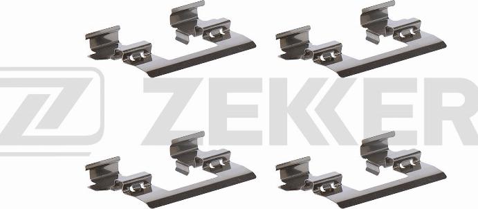 Zekkert BR-1487 - Kit d'accessoires, plaquette de frein à disque cwaw.fr