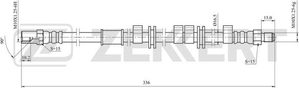 Zekkert BS-9495 - Flexible de frein cwaw.fr