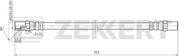 Zekkert BS-9496 - Flexible de frein cwaw.fr