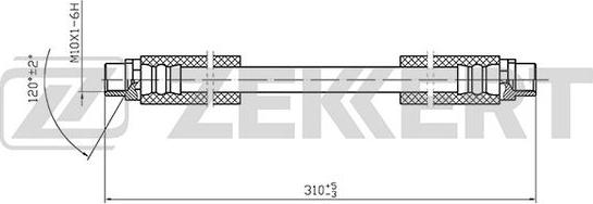 Zekkert BS-9400 - Flexible de frein cwaw.fr