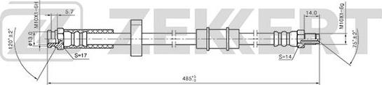 Zekkert BS-9403 - Flexible de frein cwaw.fr